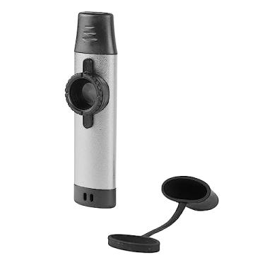 Imagem de Mingzhe Tono Ajustável Profissional Instrumento Kazoo Com 5 Diafragma de Flauta para Música Infantil, Portátil de Alumínio (Prata)