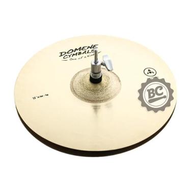 Imagem de Chimbal Domene Crystal Series Hihats 13¨ Brilhante em Bronze B20 (Made in Brazil) 13HHCRY