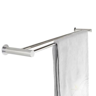 Imagem de Toalheiro Porta Toalha Duplo Para Banheiro 100cm Inox 304 - Rr1016