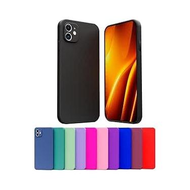 Imagem de Capa Capinha Case Compatível Apple iPhone 15 Silicone Aveludada Com Proteção De Câmera [ STORE] (AZUL CELESTE)