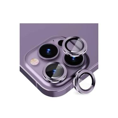 Imagem de Película protetora de câmera de alumínio para iPhone 14 Pro/14 Pro M -