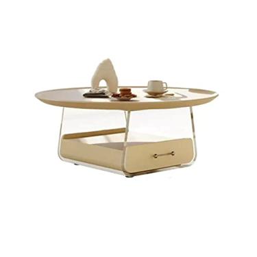 Imagem de Mesa de centro mesa de centro sala de estar casa moderna minimalista acrílico mesa de centro quarto cabeceira mesa de armazenamento quarto mesa (A)
