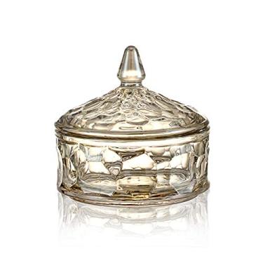 Imagem de Pote de açúcar com tampa, açucareiro doméstico transparente pote de doces com tampa, cubo de café, açucareiro, tigela de açúcar com várias camadas, pote de doces (B)