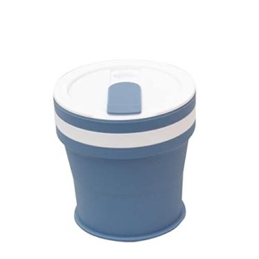 Imagem de WYUYIWH Copo de água Copos Dobráveis Copo de Água Viagem Silicone Retrátil Colorido Portátil Exterior Café Copo de Mão (Cor: Verde 1)