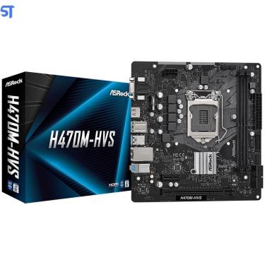 Imagem de Placa Mãe Asrock H470M-Hvs Socket Lga 1200 / Vga / Ddr4