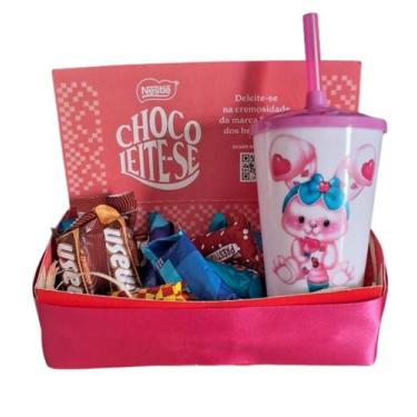 Imagem de Kit Copo Infantil Páscoa c/Chocolate - TEN Personalizados