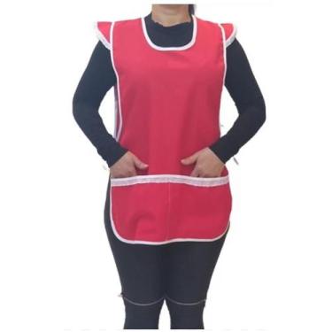 Imagem de Avental bata manguinha - Armarinho Neves, Vermelho