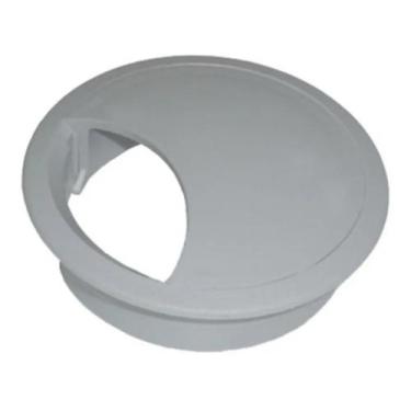 Imagem de Acabamento Passa Fio Mesa Computador Cinza 46mm Kit 200 Pçs - comercia