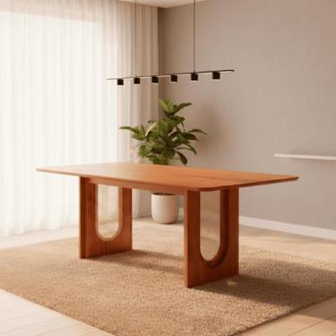 Imagem de Mesa para Sala de Jantar Valentina 210cm Retangular sem Vidro - Cimol