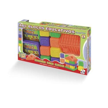 Imagem de Brinquedo Abc Blocos Educativos Brinquedos - Pica Pau