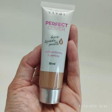 Imagem de Base líquida matte perfect cover vivai cor 8