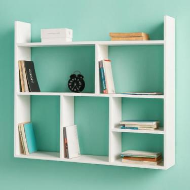 Imagem de Prateleira estante decorativa 90x90x18cm mdf de alta qualidade sixteen