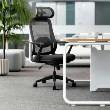 Imagem de Cadeira Escritório Presidente Ergonomica Ergopro One Nr17 Cor Preto