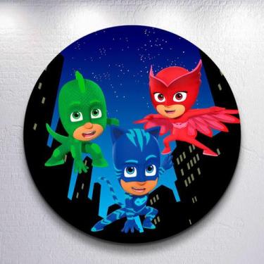 Imagem de Capa p/ Painel Sublimado Decorativa Herois de Pijama Super Pj Estampa 