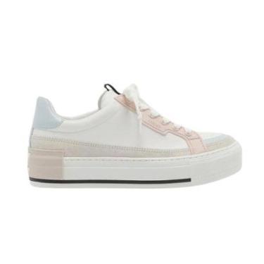 Imagem de Tênis Arezzo Branco e Rosa Flatform Amarração-Feminino