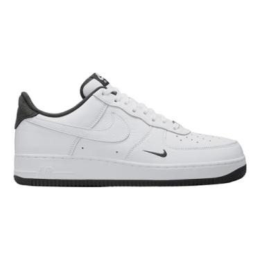 Imagem de Nike Tênis de basquete masculino Air Force 1 '07 LV8 (branco/antracite) (HM9483-101, preto/branco), Branco/Cinza, 41
