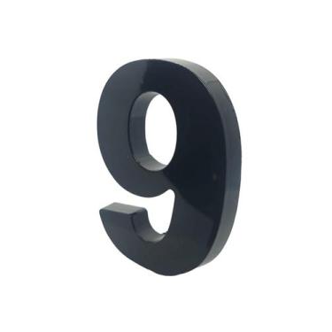 Imagem de Numero Residencial Para Casa Em Plástico Abs Injetado 15cm Caixa Alta 