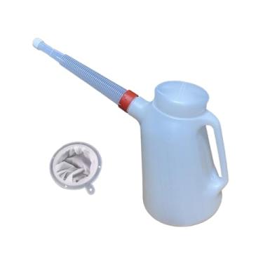 Imagem de Generic Jarra medidora de óleo multifuncional com bico longo, escala, alça, ideal para motocicletas, carros e garagens, 5l