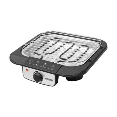 Imagem de Churrasqueira Elétrica Fame Grill Compacta Preto 1200W, 220V