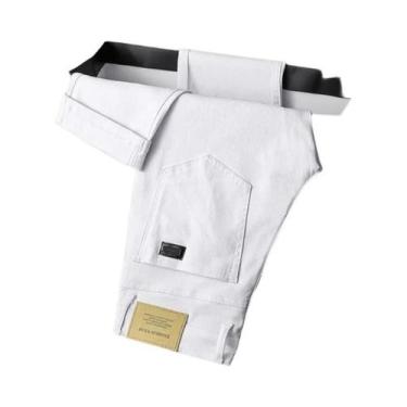 Imagem de Calça Jeans Slim Masculina Plus Size - Elástica, 5 Cores (28 ao 44) - 