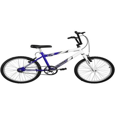Imagem de Bicicleta de Passeio Ultra Bikes Esporte Bicolor Aro 20 Reforçada Freio V-Brake Infantil Juvenil Azul/Branco