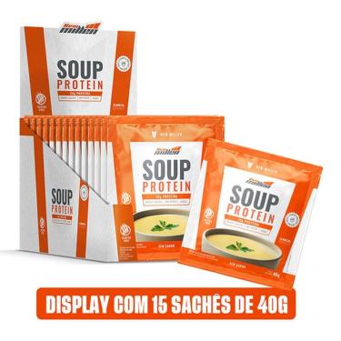 Imagem de Soup Protein - 15 Sachês 40g Sem Sabor - New Millen-Masculino