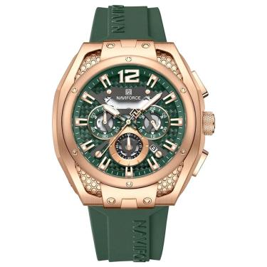 Imagem de Relógio masculino design esportivo multifuncional quartzo pulseira de silicone impermeavel