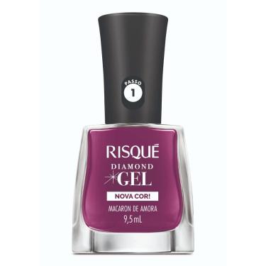 Imagem de Esmalte Risqué Diamond Gel Nova Cor Macaron de Amora 9,5ml