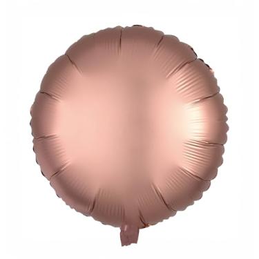 Imagem de BALAO CROMADO REDONDO C/CANUDO ROSE GOLD 18"