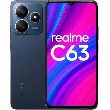 Imagem de Smartphone Realme C63 4G, Tela 6,74, HD 90Hz, Câm. 50MP com IA, Bateri