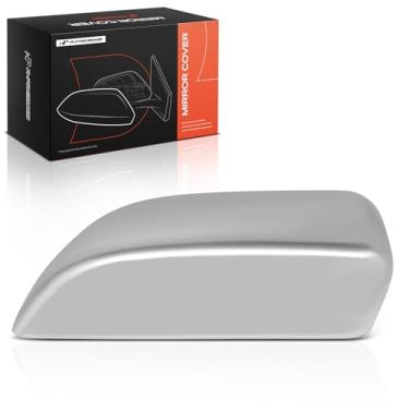 Imagem de A-Premium Tampa do espelho retrovisor do lado do motorista - compatível com Chevrolet Tahoe Suburban e GMC Yukon XL e Cadillac Escalade ESV, 2015-2020 - Prata polida, sem furo de seta