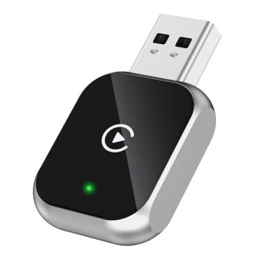 Imagem de Mini adaptador Carplay sem fio para iPhone - Adaptador sem fio Carplay Car Play Dongle, estável, cinza