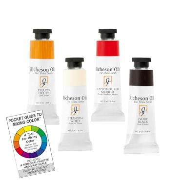 Imagem de Jack Richeson & Co, Conjunto de tinta a óleo da série Shiva, paleta limitada de 4 cores