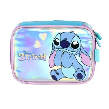 Imagem de Estojo Box Escolar Stitch Azul - Luxcel