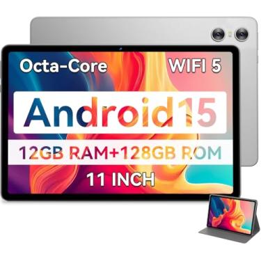 Imagem de SVITOO Tablet Android, tablet Android 15 de 11 polegadas 2025, Octa-Core, 12 GB de RAM, 128 GB, armazenamento expansível de 1 TB, câmeras duplas de 13 MP, 5 MP frontal, 8000 mAh, GPS, alto-falantes