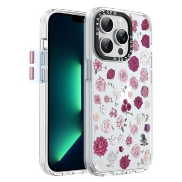 Imagem de GuardCrew Capa para iPhone 13 Pro, [proteção contra quedas de grau militar de 3,8 m à prova de colisão] [antiamarelamento e antidescasca] Capa de telefone fina à prova de choque transparente TPU para