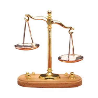 Imagem de Mini Balança de Equilíbrio Estatueta | Decoração para Casas de Bonecas em Escala 1 12 - Casa de Bonecas Mini Balança de Equilíbrio,para Casas de Banho Cozinhas Quartos Sala de Aula