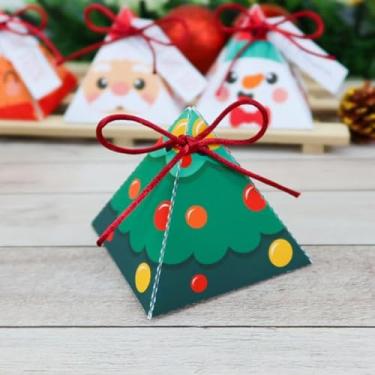 Imagem de Caixa de Natal,Caixa Lembrancinha de Natal Porta Bombom，Embalagem para Presente(Opção 1,20)