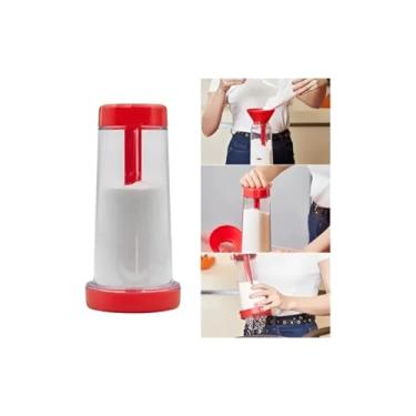 Imagem de Misturador Manual 800ml com Peneira Giratória – Farinha Fina, Rápida e Sem Esforço