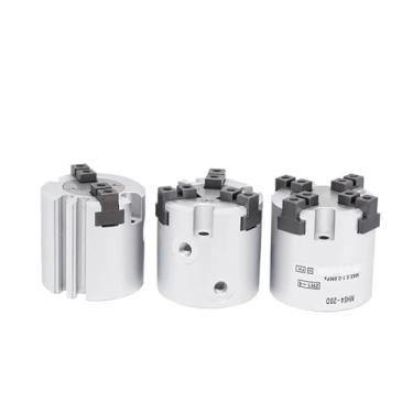 Imagem de 1 peça MHS2 MHS3 MHS4 pinça de ar paralela 2 dedos 3 dedos 4 dedos cilindro pneumático MHS3-50D MHS3-16D MHD3-20D MHS3-25D (MHS2-20D)