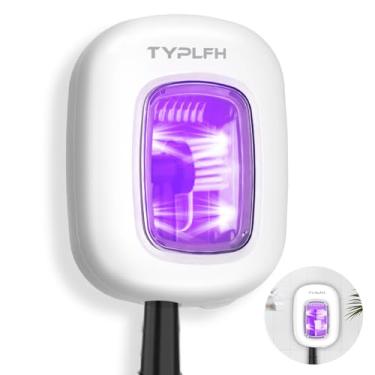 Imagem de Desinfetante e suporte para escova de dentes, capas de escova de dentes montadas na parede TYPLFH para banheiros, estojo de limpeza de viagem recarregável para escovas de dentes elétricas e quaisquer