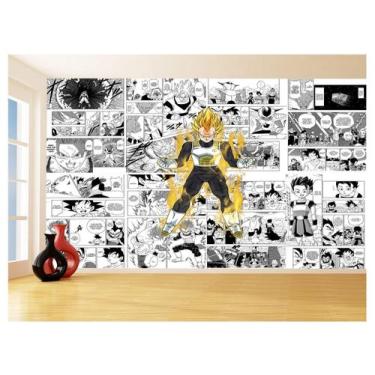 Imagem de Papel De Parede 3D Dragon Ball Vegeta Anime 3,5M Dbz702 - Você Decora