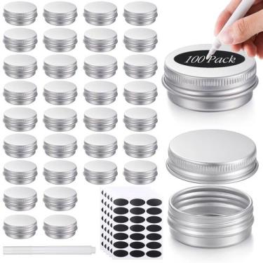 Imagem de Latas de metal Patelai 15 ml de alumínio redondo com tampa de rosca (1