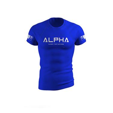 Imagem de Camisa Camiseta Masculina para Treino e Musculação ALPHA-Masculino