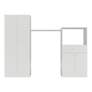 Imagem de Quarto Infantil Com Berço-cômoda Laura Branco