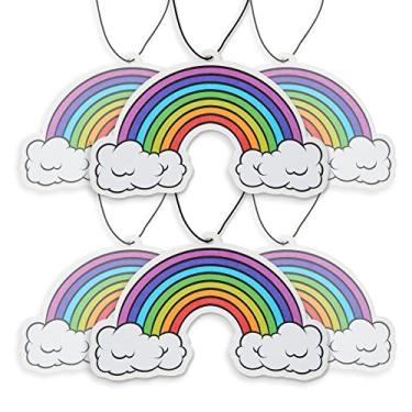 Imagem de Fresheners Aromatizador de Ar para Carro Rainbow Pacote com 6 Óleos Essenciais