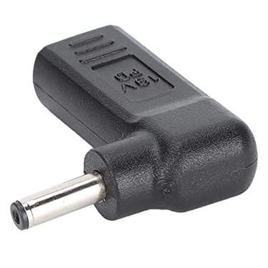 Imagem de KIMISS Adaptador Tipo C para DC de 65 W, Emulador PD Em ângulo de 90 Graus para Laptop e Tablet, Conector de Alimentação DC USB C para 4,0x1,35 Mm