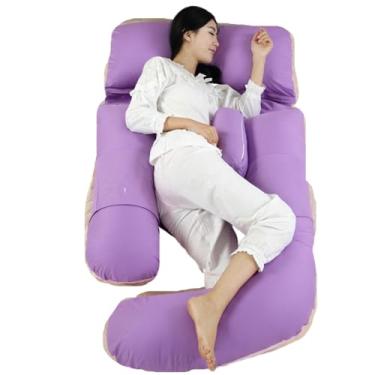 Imagem de Travesseiro Gravidez de Algodão - Tipo para Suporte Abdominal e Lombar Dormir Lado Confortável Respirável Auxiliar Sono