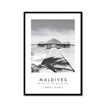 Imagem de Pôster de cidade preto e branco - impressão de viagem Roma Las Vegas Veneza Paris Sydney Amsterdam Amalfi Sanfrancisco Pintura em tela impressões de paisagem da cidade do mundo imagens de parede