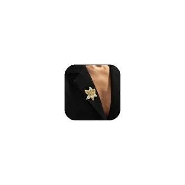 Imagem de Broche de flor de coração vintage para mulheres prata bonito coração folha broches declaração delicado elegante lapela casaco suéter vestido xale acessórios, Large, Zinco, Sem Pedra Preciosa